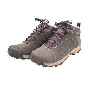 Oboz Sypes Mid Leather Size 8 EU 38.5 Waterproof NWB Dark Sage Women's